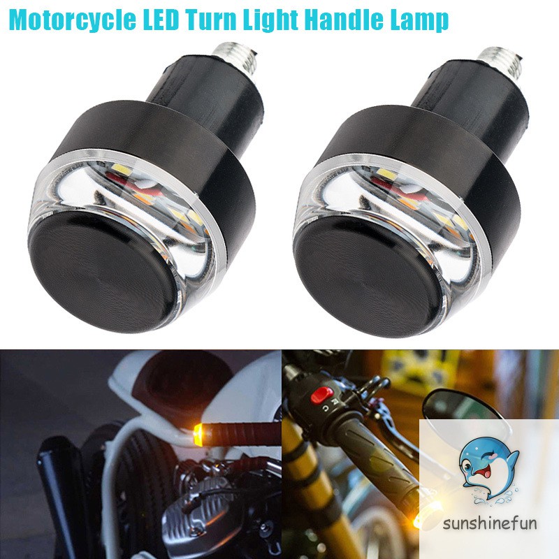 Cặp đèn LED tín hiệu gắn tay cầm xe máy