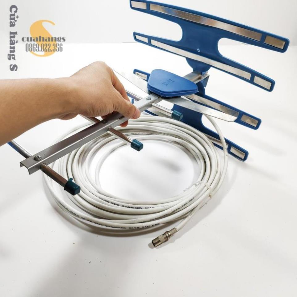 Anten tivi thông minh thu sóng DVB T2 truyền hình mặt đất kèm dây T24G - Bắt sóng khỏe