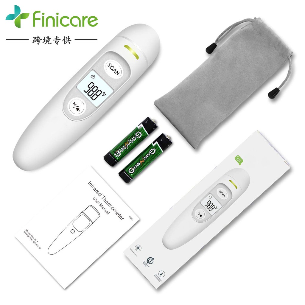 Nhiệt kế hồng ngoại Finicare cao cấp độ chính xác cao, bảo hành 12 tháng, đo trán, đo tai, đo nhiệt độ môi trường