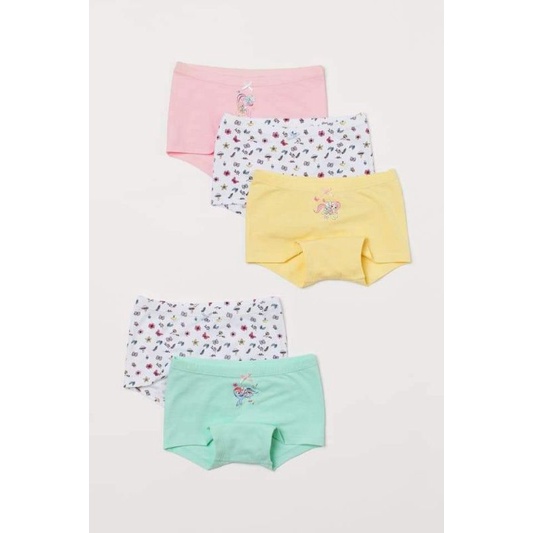 Set 5 chiếc quần chíp đùi bé gái xuất dư HM