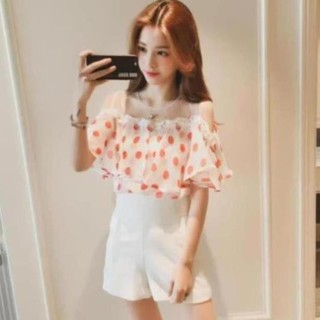 Áo tầng nữ chấm bi - Có sẵn