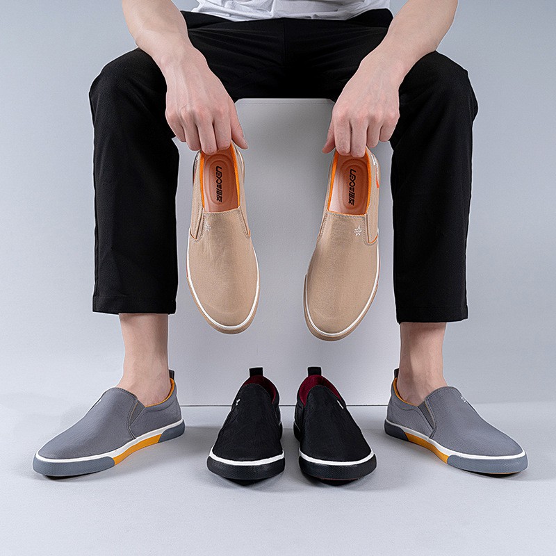 Giày lười nam - Slip on nam vải - Mã LY69X