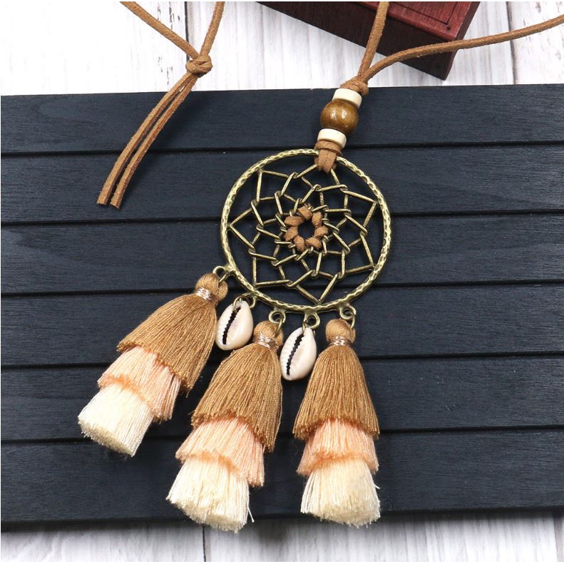 Vòng Cổ Đan Sợi Bông Bohemian 2M5