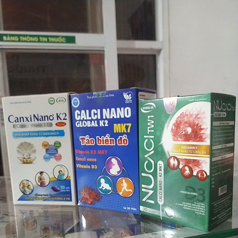 Canxi Nano D3 K7 xương chắc khỏe
