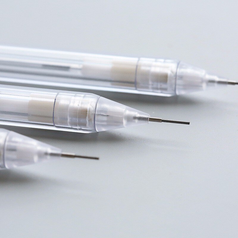 Bộ 4 bút chì vỏ màu trong suốt ngòi bút 0.5mm / 0.7mm