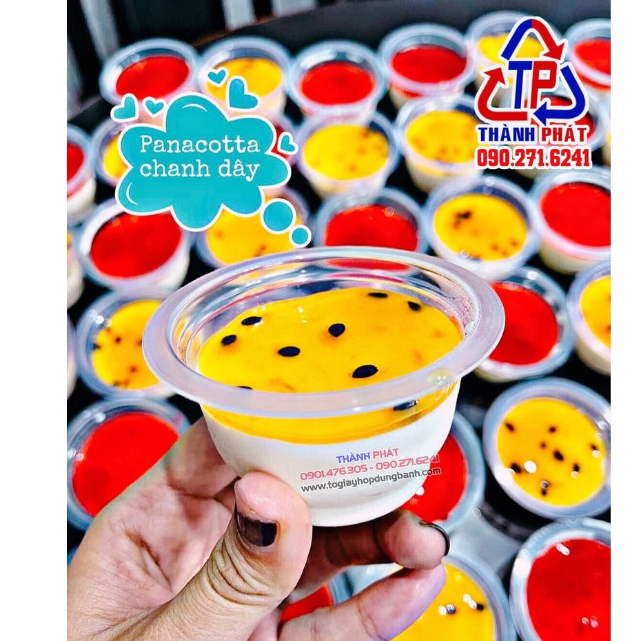 100 Ly rau câu - pudding - panna cotta 100ml chịu nhiệt