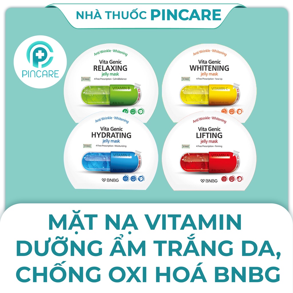 Mặt nạ BNBG, Mặt nạ giấy bổ sung Vitamin Vita Genic Jelly Mask BANOBAGI 30ml - Hàng chính hãng - Nhà thuốc PinCare