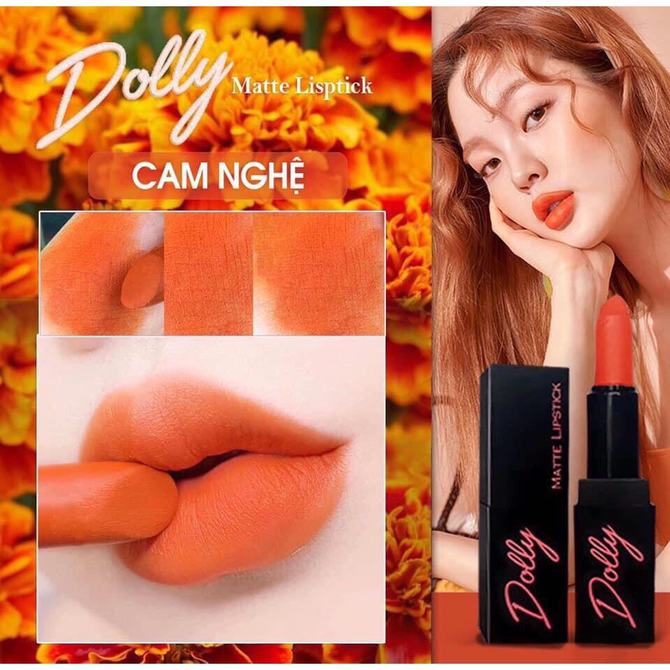 [Cam Nghệ] Romantic Son Sáp Phủ Phấn Dolly Không Chì Màu Cam Nghệ | BigBuy360 - bigbuy360.vn