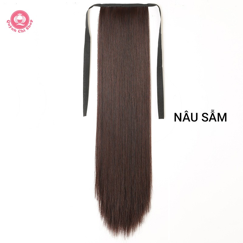 Tóc giả nữ cột đuôi CAO CẤP. Tóc thẳng dài nữ tính cho bé gái chất lượng cao