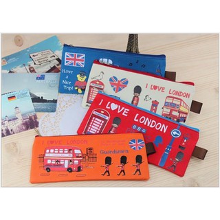 Túi đựng bút vải LONDON