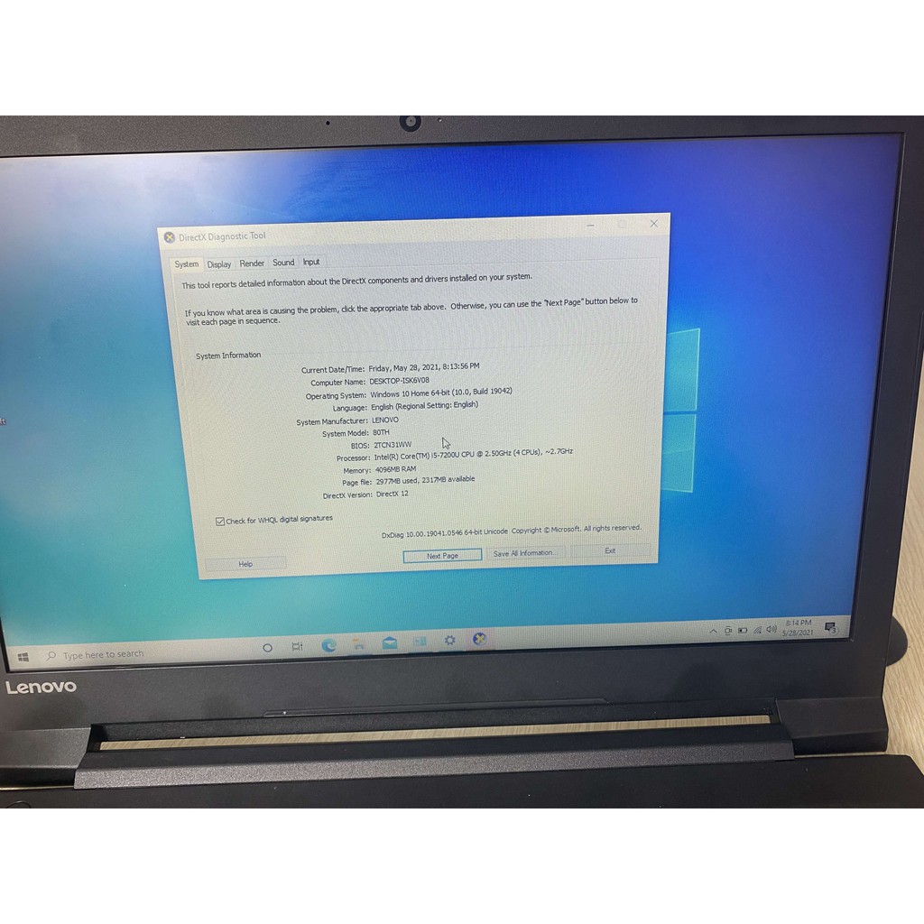 Laptop văn phòng Lenovo V110 i5-7200U | BigBuy360 - bigbuy360.vn