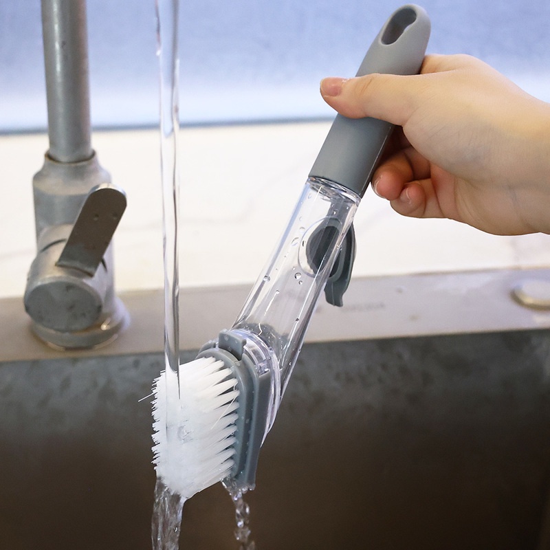 1 Set Miếng Bọt Biển Rửa Chén Đĩa Tay Cầm Dài Bằng Sợi Micro Không Mùi Đa Năng Chất Lượng Cao Cho Nhà Bếp