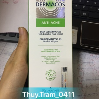 ( CHÍNH HÃNG ) Sữa rửa mặt Dermacos cho da dầu, da mụn
