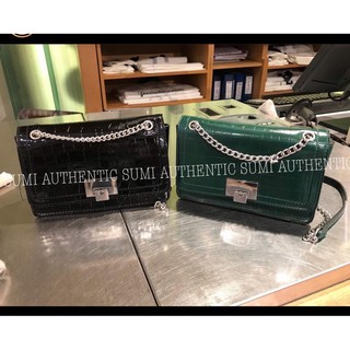 Túi đeo nữ Stradivarius màu xanh