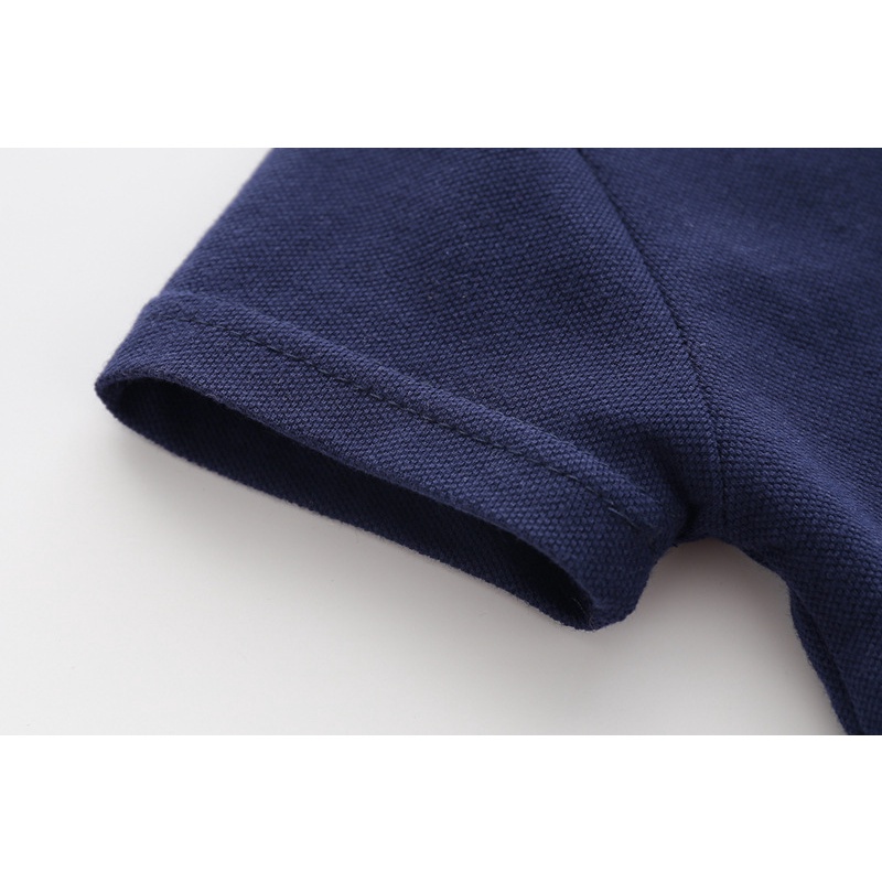 Áo thun polo SOFFNY tay ngắn in họa tiết hoạt hình bằng cotton thời trang mùa hè cho bé trai