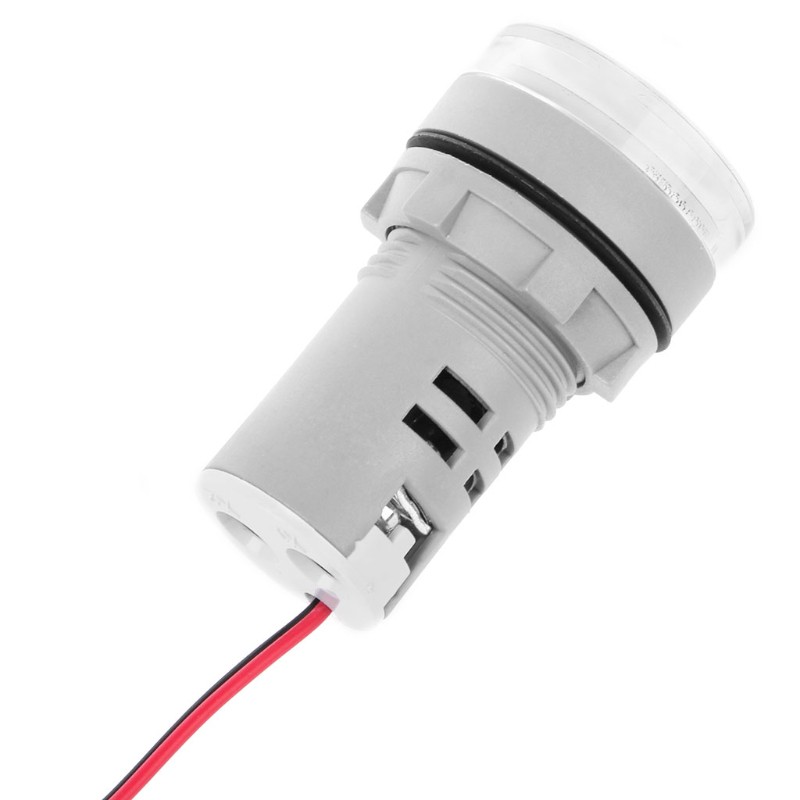 AC220V 22mm Digital Ammeter 1-100A Current Monitor Meter Signal Lamp Amperemeter
