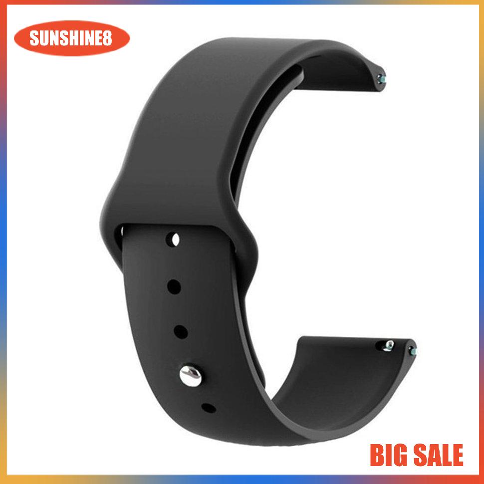 【SUN】31mm Solid Color Strap Reverse Buckle Silicone Replacement Strap Fashion