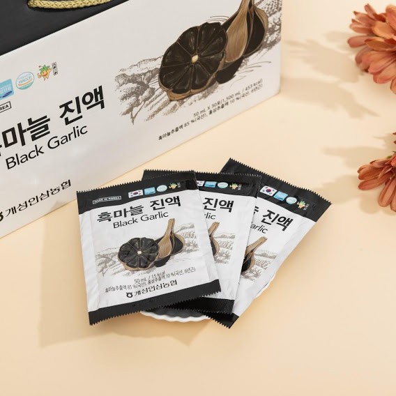 Tinh Chất Nước Tỏi Đen Hàn Quốc Han Song Jung hộp 30 gói 50ml