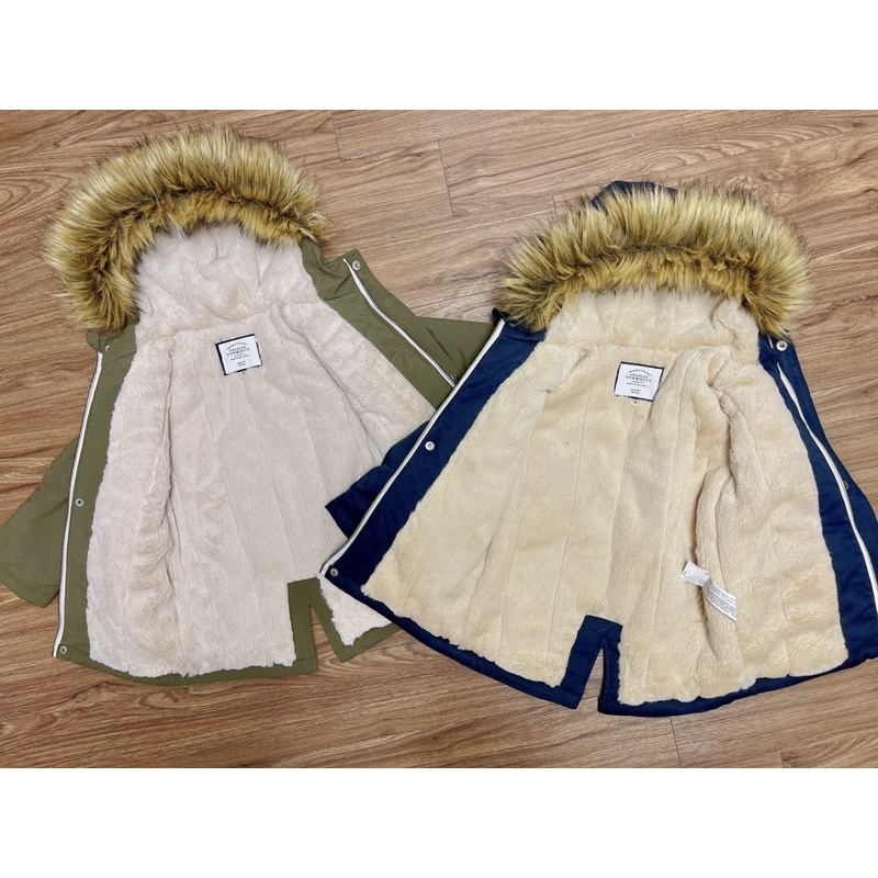 Áo parka lót lông bt VNXk 2-6 tuổi