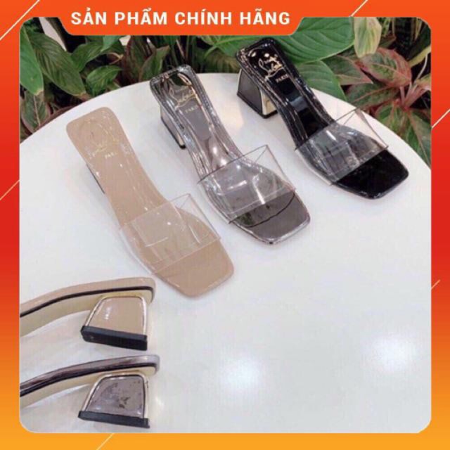 Guốc dép quai trong gót bọc đồng 5cm | BigBuy360 - bigbuy360.vn