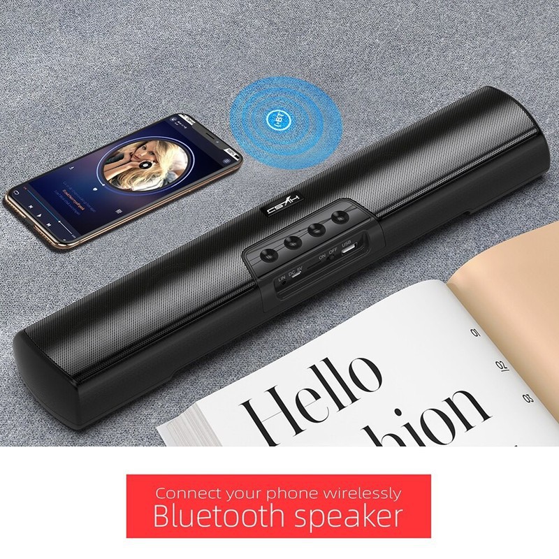 LOA KHÔNG DÂY SOUNDBAR DÙNG CHO VI TÍNH, ĐIỆN THOẠI, TIVI BLUETOOTH 5.0 20W HXSJ Q3