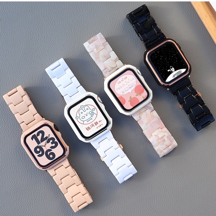 Dây Đeo Thay Thế Bằng Resin Cho Đồng Hồ Thông Minh Apple watch series 8 / 7 / SE / 6 5 4 3 2 1 41MM 45MM 38mm 40mm 42mm 44mm