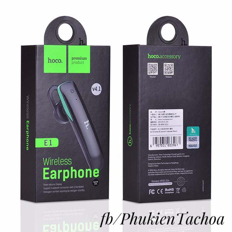 Tai nghe bluetooth Hoco E1 Wireless Earphone