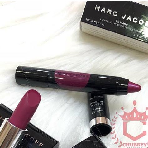 Son sáp minisize MARC JACOBS Le Marc Liquid Lip Crayon màu Plum n Get It 1.2g