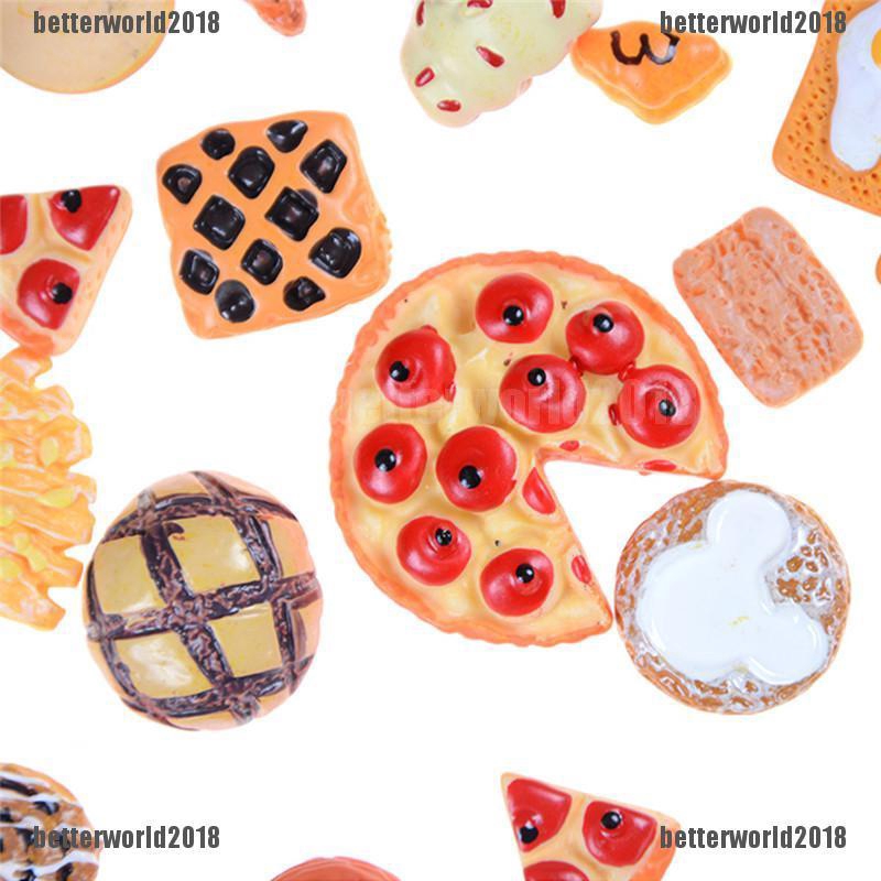 Bộ 10 Mô Hình Thức Ăn mini Trang Trí Nhà Búp Bê