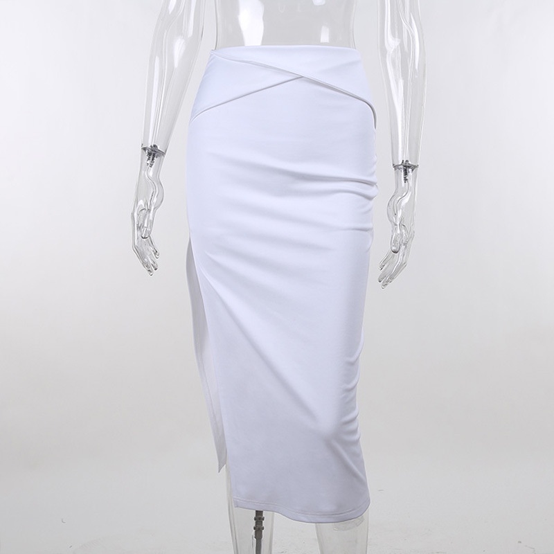 Bộ Áo Tank Top Hở Lưng + Chân Váy Dài Lưng Cao Thời Trang Cho Nữ