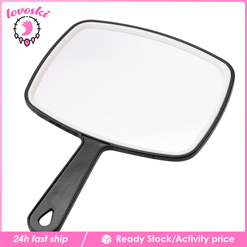 [Lovoski] Set 2 Gương Cầm Tay Hình Vuông Cỡ Lớn Hỗ Trợ Tạo Kiểu Tóc