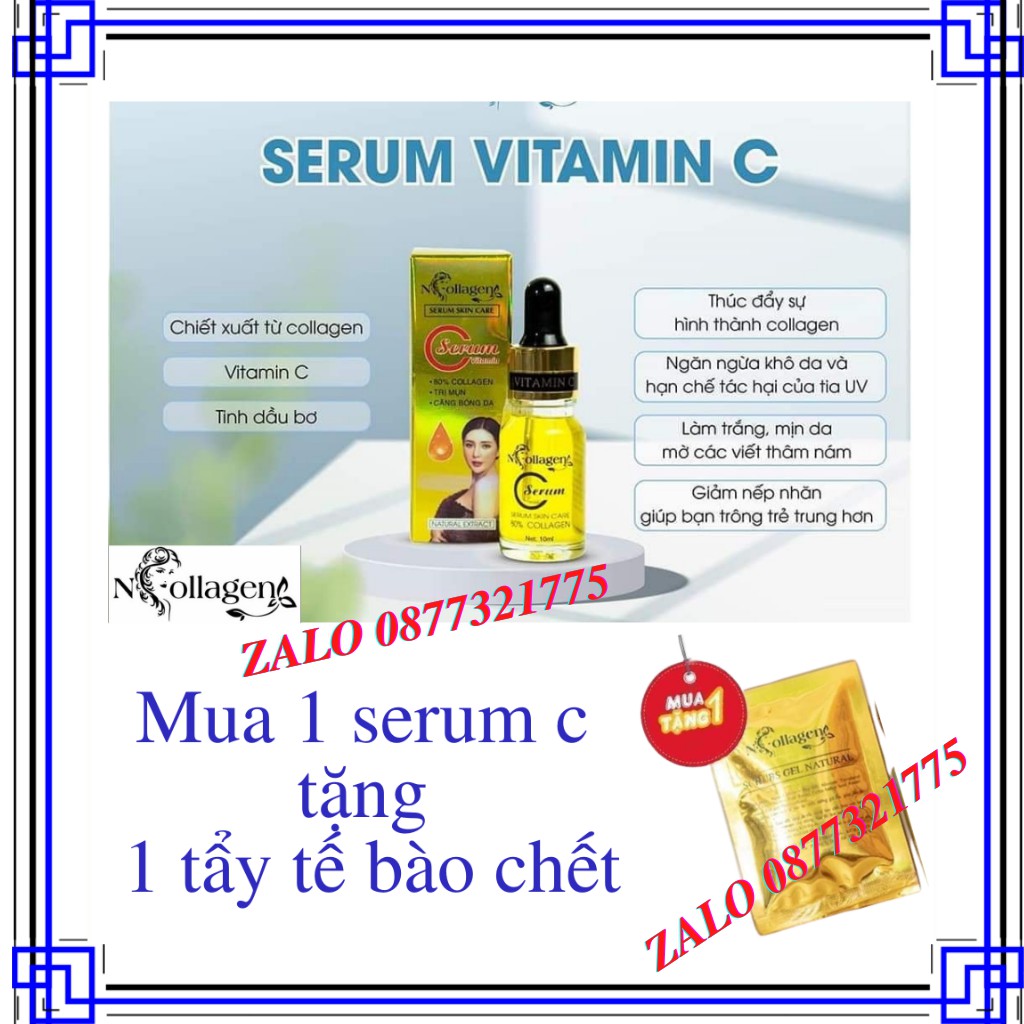 [HÀNG CHÍNH HÃNG] SERUM C N.COLLAGEN (Cấp độ ẩm, căng bong da, xóa nếp nhăn khóe mắt môi)