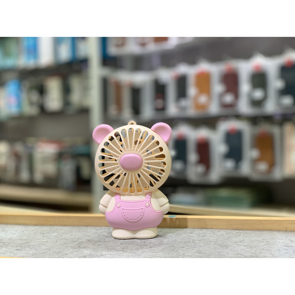 Quạt Tích Điện Mini cầm Tay Cute Fan Lovely Cat Hoạt Hình Quạt Liên Tục Hơn 1 Giờ Cho Bé