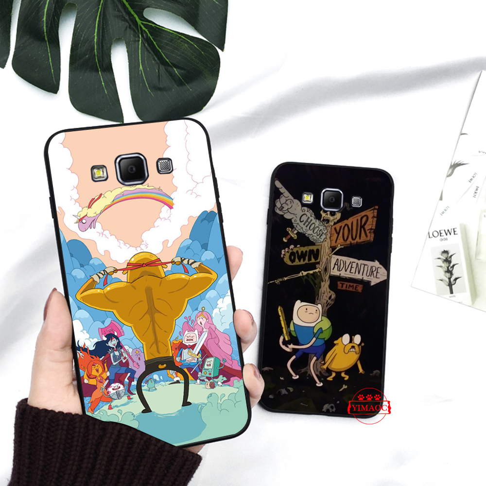 Ốp điện thoại mềm in hình vẽ phim Adventure Time 1A dành cho Samsung J4 Core J6 Plus Prime J7 Duo J8 2018 S10E