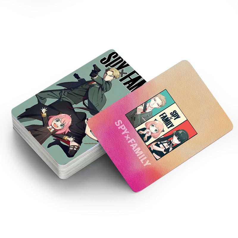 Hộp 30 ảnh thẻ SPY X FAMILY Photocard Lomo Card Double-sided Color Printing