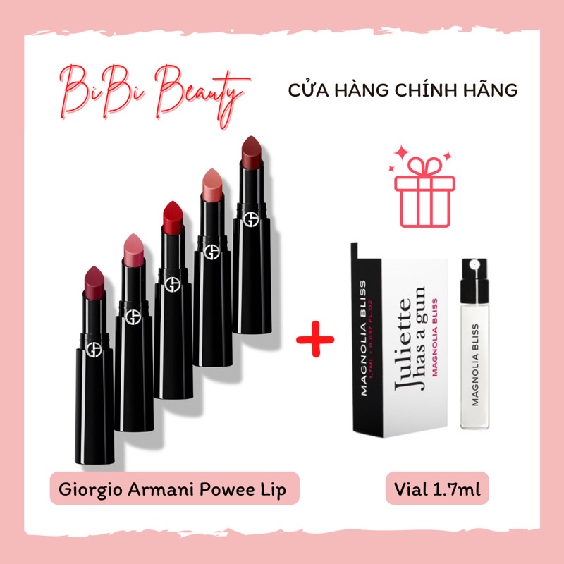 Son Giorgio Armani Power Lip Fullsize/ Unbox