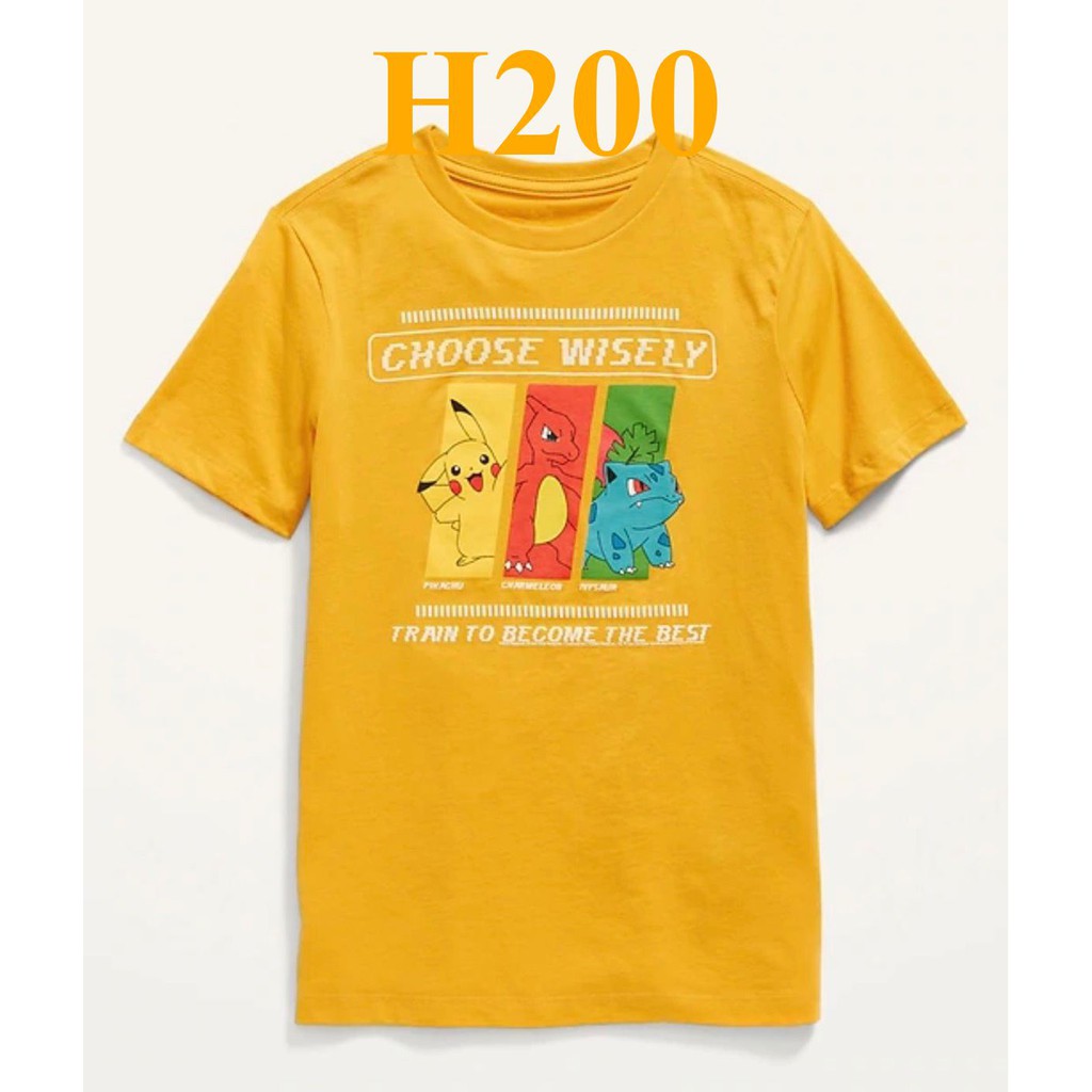 * Mã H200: Set 3 áo Oldnavy bé trai cotton in hình đẹp (BC 8206)