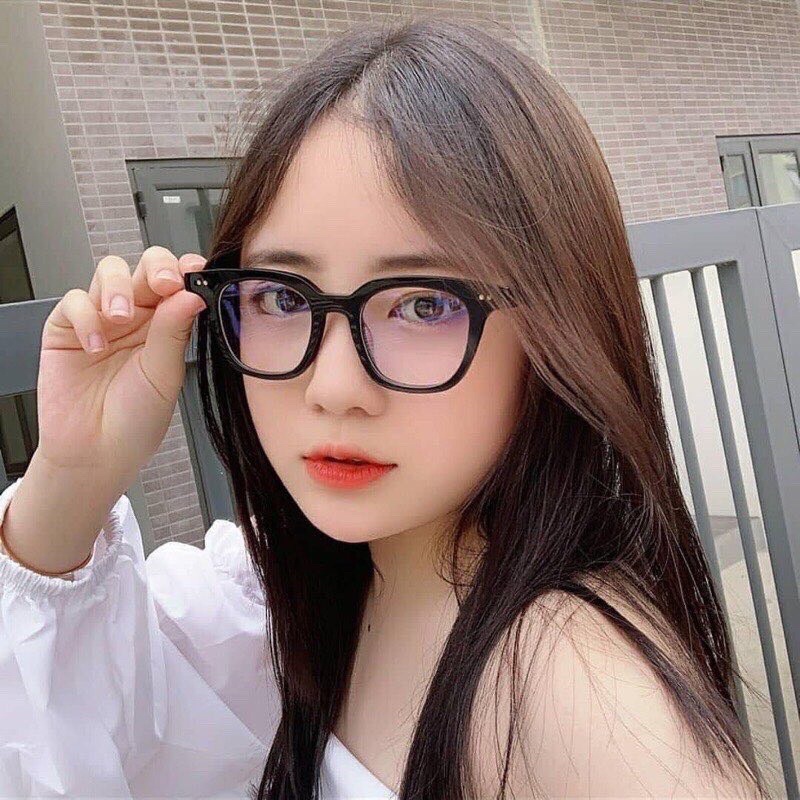 [RẺ NHẤT SHOPEE] Kính Cận Thời Trang Nam Nữ ,Kính Không Độ Chữ V Hai Chấm Chống Tia UV Hàn Quốc Hottrend 2022