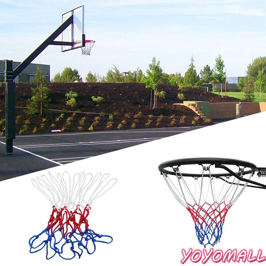 YOYO New Red White Blue Basketball Net Nylon Hoop Goal Rim Mesh Net Sports