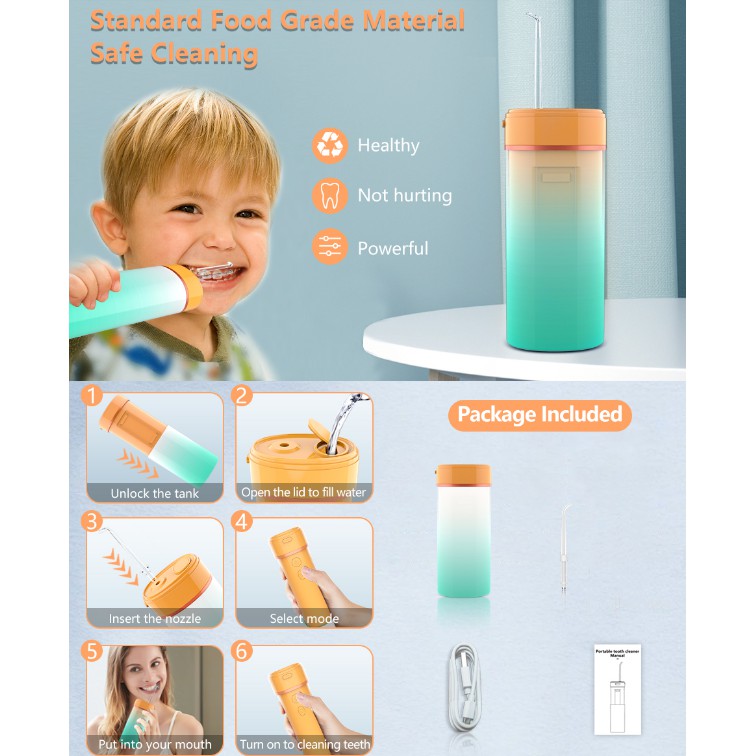 Máy tăm nước cầm tay，Máy tăm nước h2ofloss（water flosser）Có thể thu gọn