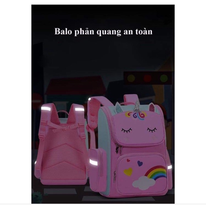 Balô chống gù có phản quang cho bé từ lớp 1-6