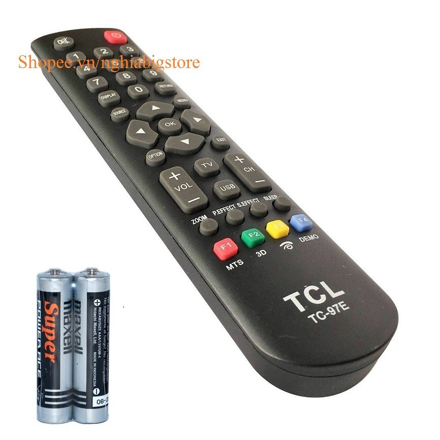 Remote Điều Khiển Tivi TCL, TV LCD, LED TCL TC-97E (Kèm Pin AAA Maxell)