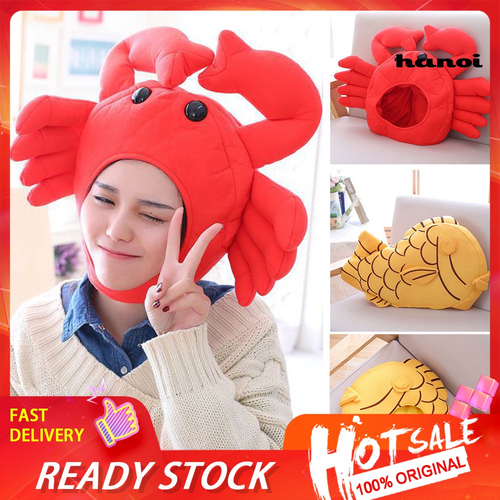Nón Trùm Đầu Hình Con Cua Đáng Yêu