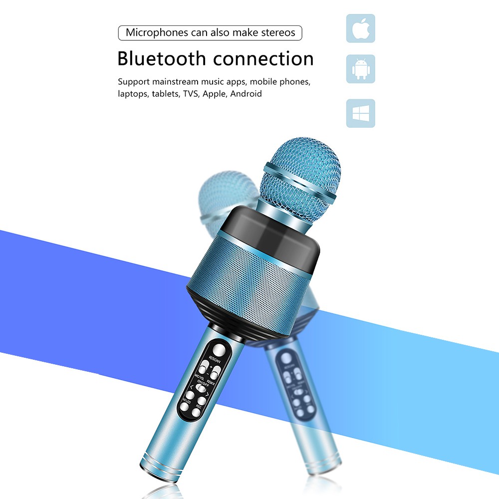 Q008 Máy Micro Karaoke Bluetooth Không dây Loa Bluetooth tại nhà cho Android / iPhone / iPad / PC