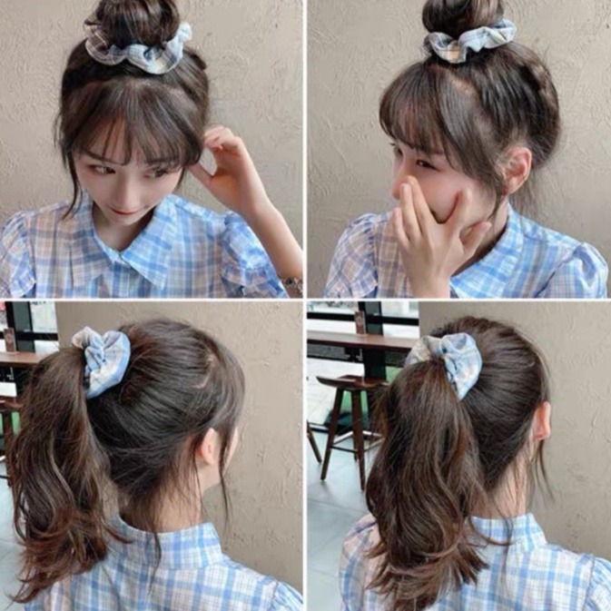 Dây buộc tóc cỡ lớn thiết kế đơn giản dễ thương cho nữ