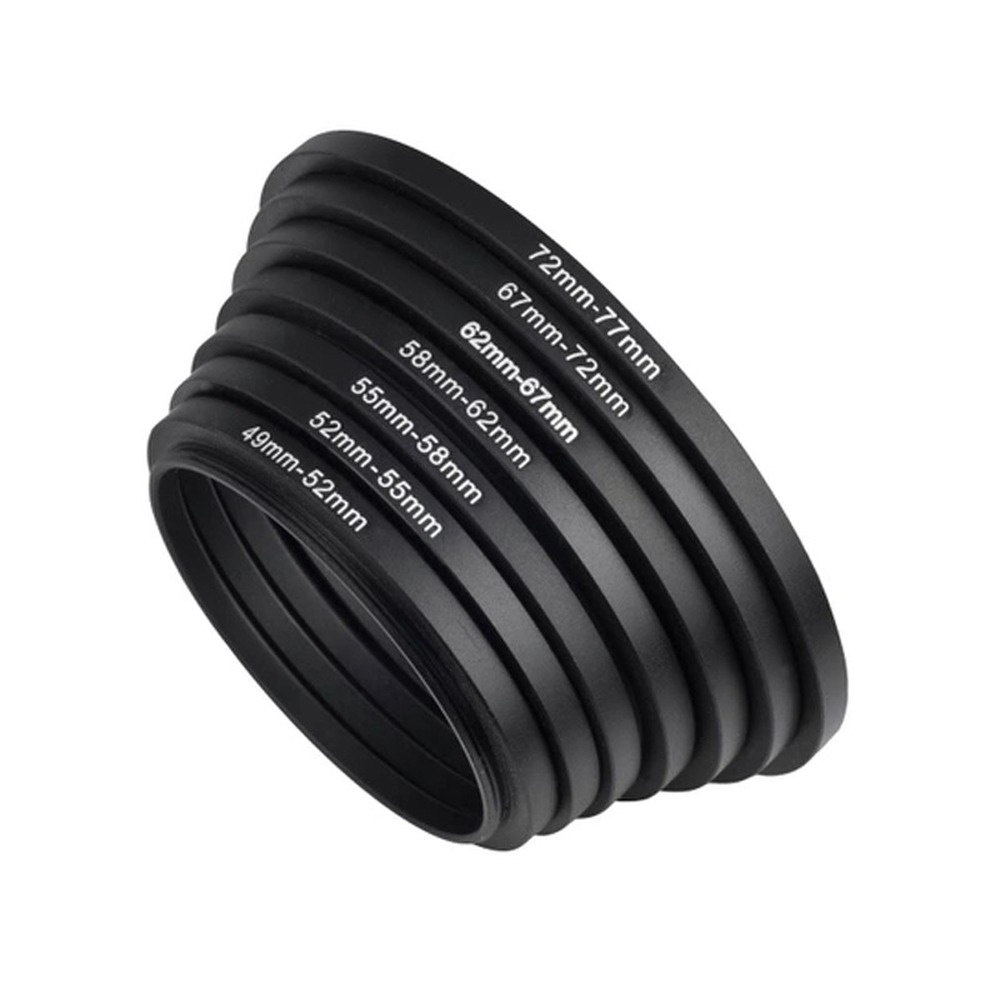 Vòng Kim Loại Nối Tăng Cường Ống Kính Máy Ảnh 37 40.5 43 46 49 52 55 58 62 67 72 77 82mm