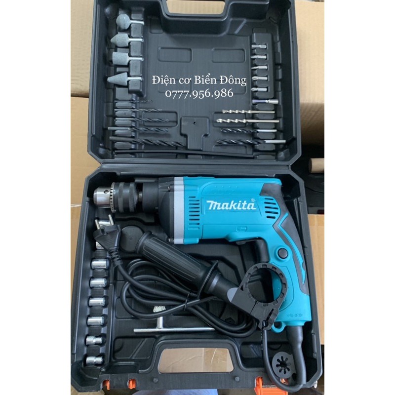 🌳 FREESHIP 🌳 Mẫu mới nhất Bộ 30 chi tiết Máy khoan VALI MAKITA HP1630, khoan sắt, tường, gỗ, tôn, bắn vít.
