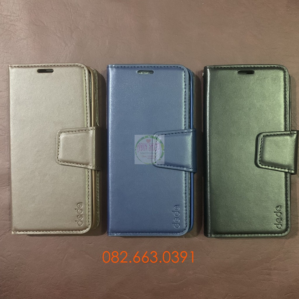Bao da Samsung J7 prime nắp gập chống đỡ xem phim, ngăn đựng thẻ siêu tiện lợi