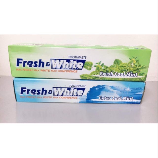 Kem đánh răng Fresh&amp;White 160g Hương bạc hà mẫu mới Thailand