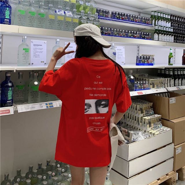 Áo thun tay lỡ [ Kèm ảnh thật ] unisex che'rir sur soi